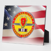 Plaque Photo 25e division d'infanterie Afghanistan Vétéran (Côté)