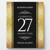 Plaque Photo 27e anniversaire du Mariage de musique (Devant)