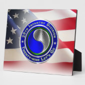 Plaque Photo 29e division d'infanterie (Côté)