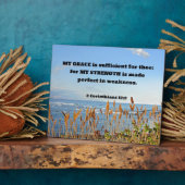 Plaque Photo 2 Corinthiens 12:9 Ma grâce est suffisante ... (Côté)