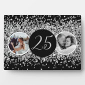 Plaque Photo 2 Photo Anniversaire du Mariage Argent (Devant)