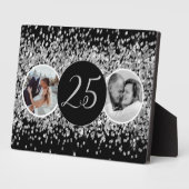 Plaque Photo 2 Photo Anniversaire du Mariage Argent (Côté)