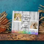 Plaque Photo 2 Photo Collage Pet Souvenir commémoratif (Côté)