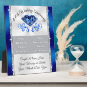 Plaque Photo 2 PHOTOS 65th or 45th Wedding Anniversary Toxits (Côté)