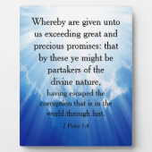 Plaque Photo 2 Pierre 1:4 (Devant)