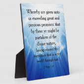 Plaque Photo 2 Pierre 1:4 (Côté)