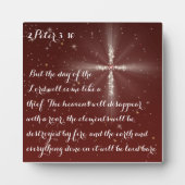 Plaque Photo 2 Pierre 3:10 (Devant)