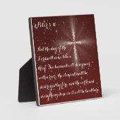 Plaque Photo 2 Pierre 3:10 (Recto)