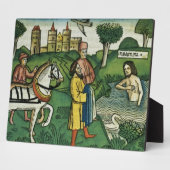 Plaque Photo 2 Rois 5 14 Le nettoyage de Naaman, du 'Nu (Côté)