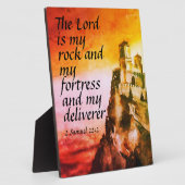 Plaque Photo 2 Samuel 22:2 (Côté)