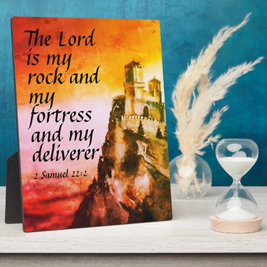 Plaque Photo 2 Samuel 22:2 (Côté)