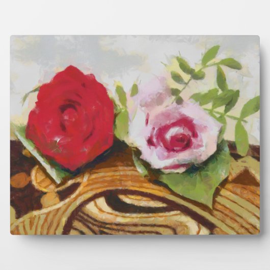 Plaque Photo 2 tableaux rose (Devant)