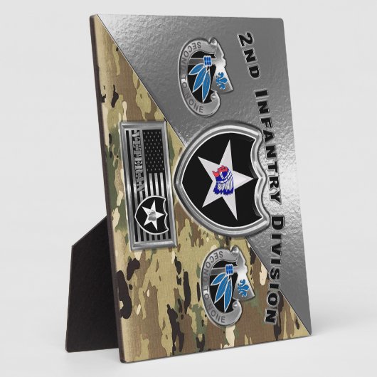 Plaque Photo 2e division d'infanterie (Côté)