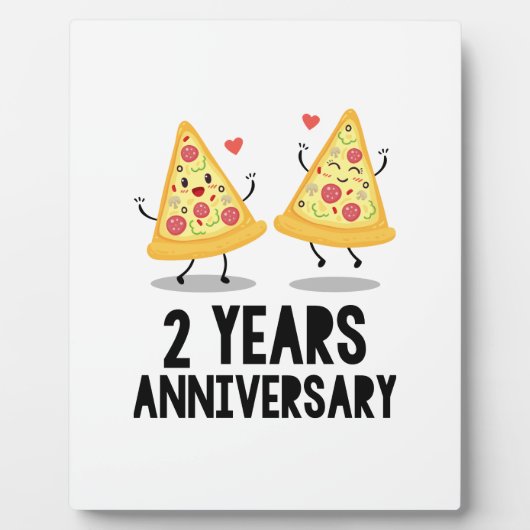 Plaque Photo 2ème anniversaire 2 ans (Devant)