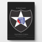 Plaque Photo 2nd Infantry Division (Devant)