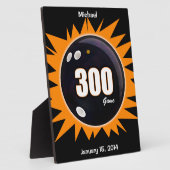 Plaque Photo 300 Jeu orange et noir (Côté)