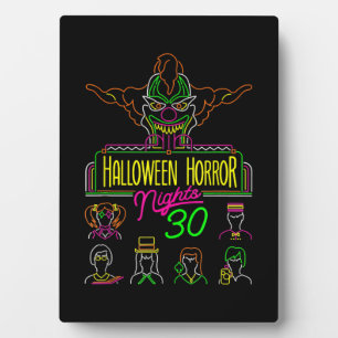 Plaque Photo 30 ans de nuits d'horreur d'Halloween