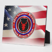 Plaque Photo 34e division d'infanterie (Côté)