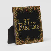 Plaque Photo 37e anniversaire  (Recto)