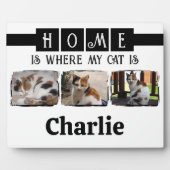 Plaque Photo 3 animal animal photo collage blanc noir (Devant)