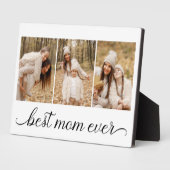 Plaque Photo 3 Collage photo Meilleure maman jamais (Côté)
