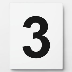Plaque Photo 3 - numéro trois