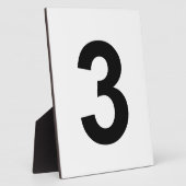 Plaque Photo 3 - numéro trois (Côté)