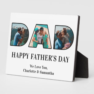 Plaque Photo 3 Photo Collage Joyeux anniversaire papa Photo Cut