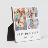 Plaque Photo 3 photo Meilleur papa jamais (Recto)