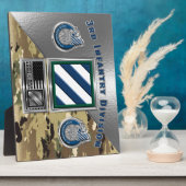 Plaque Photo 3e division d'infanterie "Rocher de la Marne" (Côté)