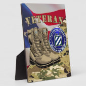 Plaque Photo 3e division d'infanterie Vétérinaire (Côté)