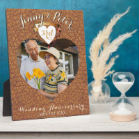 3ème anniversaire de mariage en cuir Photo Cœur
