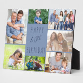 Plaque Photo 40e anniversaire 7 Collage de photos Deux tons de  (Côté)