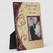 Plaque Photo 40e anniversaire de mariage (Côté)