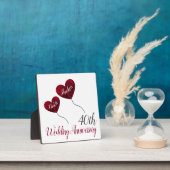 Plaque Photo 40e anniversaire du mariage de Ruby (Insitu)