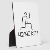 Plaque Photo 42,195 km distance du marathon (Côté)