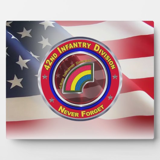 Plaque Photo 42e division d'infanterie (Devant)