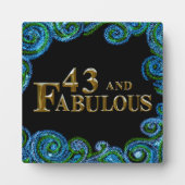Plaque Photo 43e anniversaire (Devant)