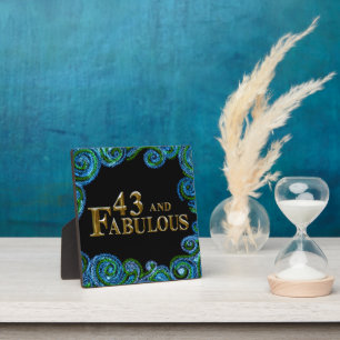 Plaque Photo 43e anniversaire