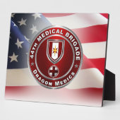 Plaque Photo 44e brigade Médicale DRAGON MEDICS (Côté)