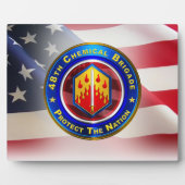 Plaque Photo 48e brigade chimique (Devant)