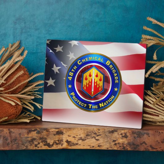 Plaque Photo 48e brigade chimique (Côté)