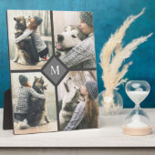 Plaque Photo 4 Modèles photo personnalisés avec Monogramme (Côté)