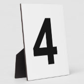 Plaque Photo 4 - numéro quatre (Côté)