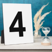 Plaque Photo 4 - numéro quatre (Côté)