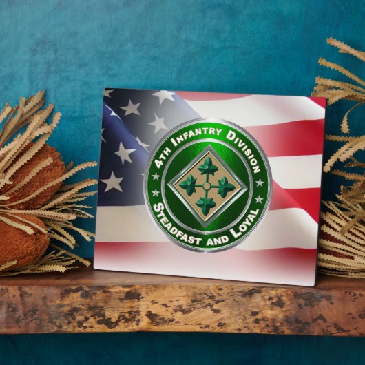 Plaque Photo 4e division d'infanterie (Côté)