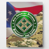 Plaque Photo 4e division d'infanterie (Devant)