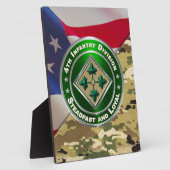 Plaque Photo 4e division d'infanterie (Côté)