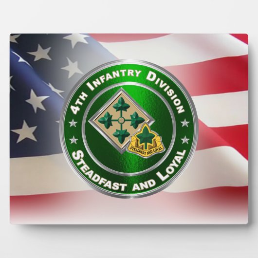 Plaque Photo 4e division d'infanterie (Devant)