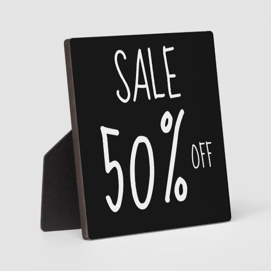 Plaque Photo 50% de réduction sur la vente Signe, Boutique de d (Recto)